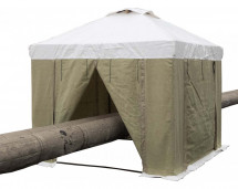 Палатка сварщика 3х3 м (ПВХ+брезент), каркас 18 мм