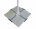 Зонт квадратный 2.5 х 2.5 м (4 спиц) сталь, с воланом